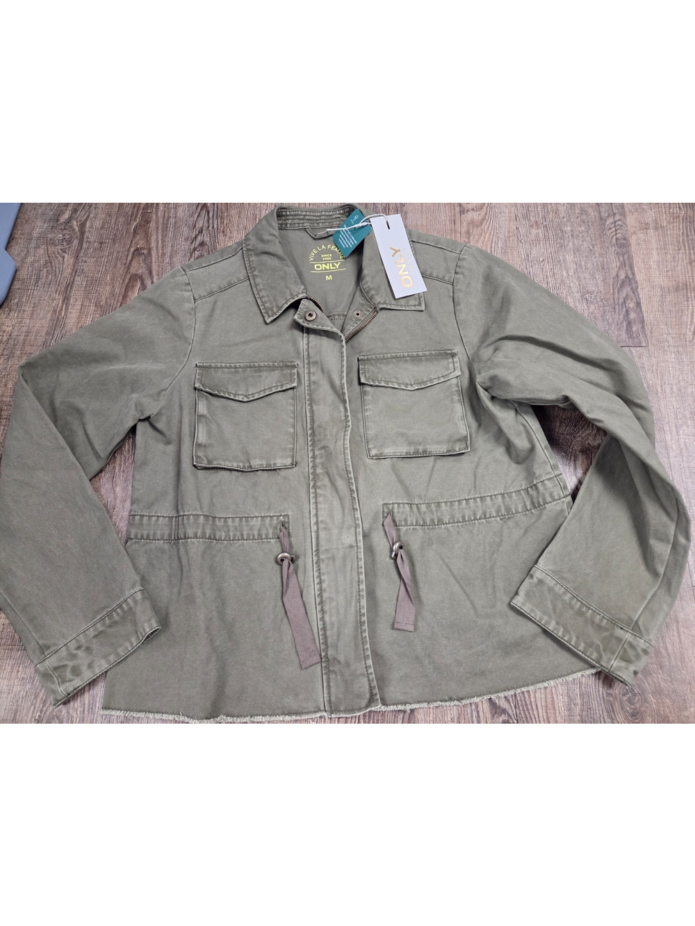 ONLY NWT ONLKENYA Life Kalamata Green Favourite Utility Jacket Size Medium